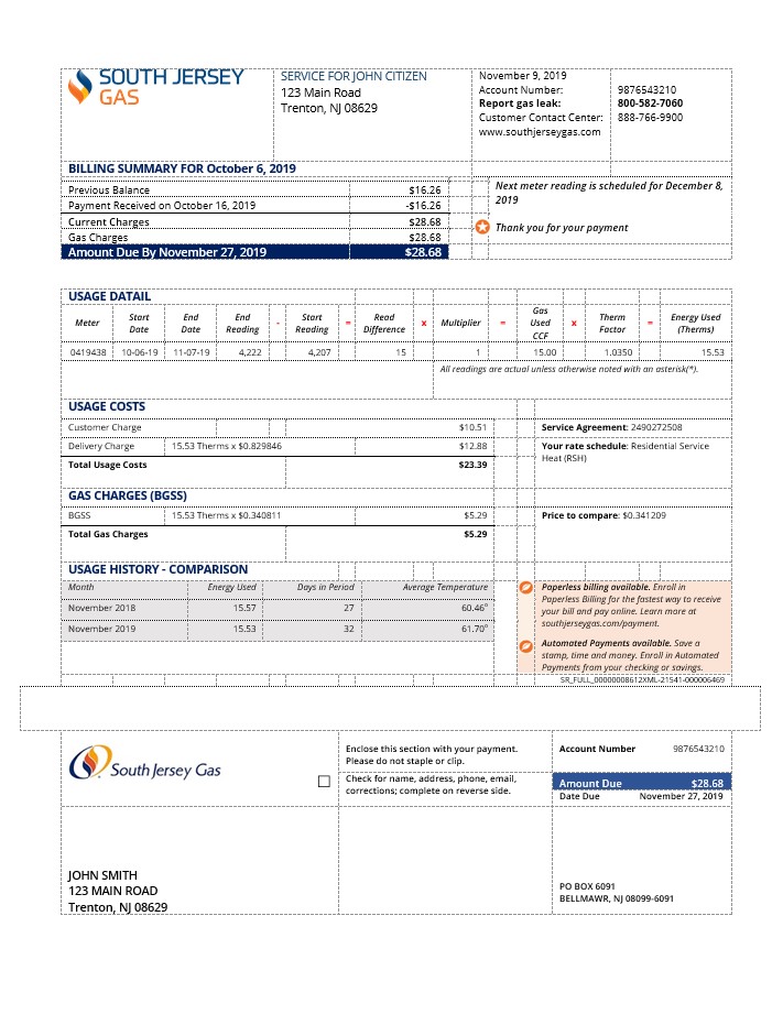  Minol USA business utility bill 